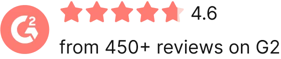 G2 rating 4.8 from 450+ reviews