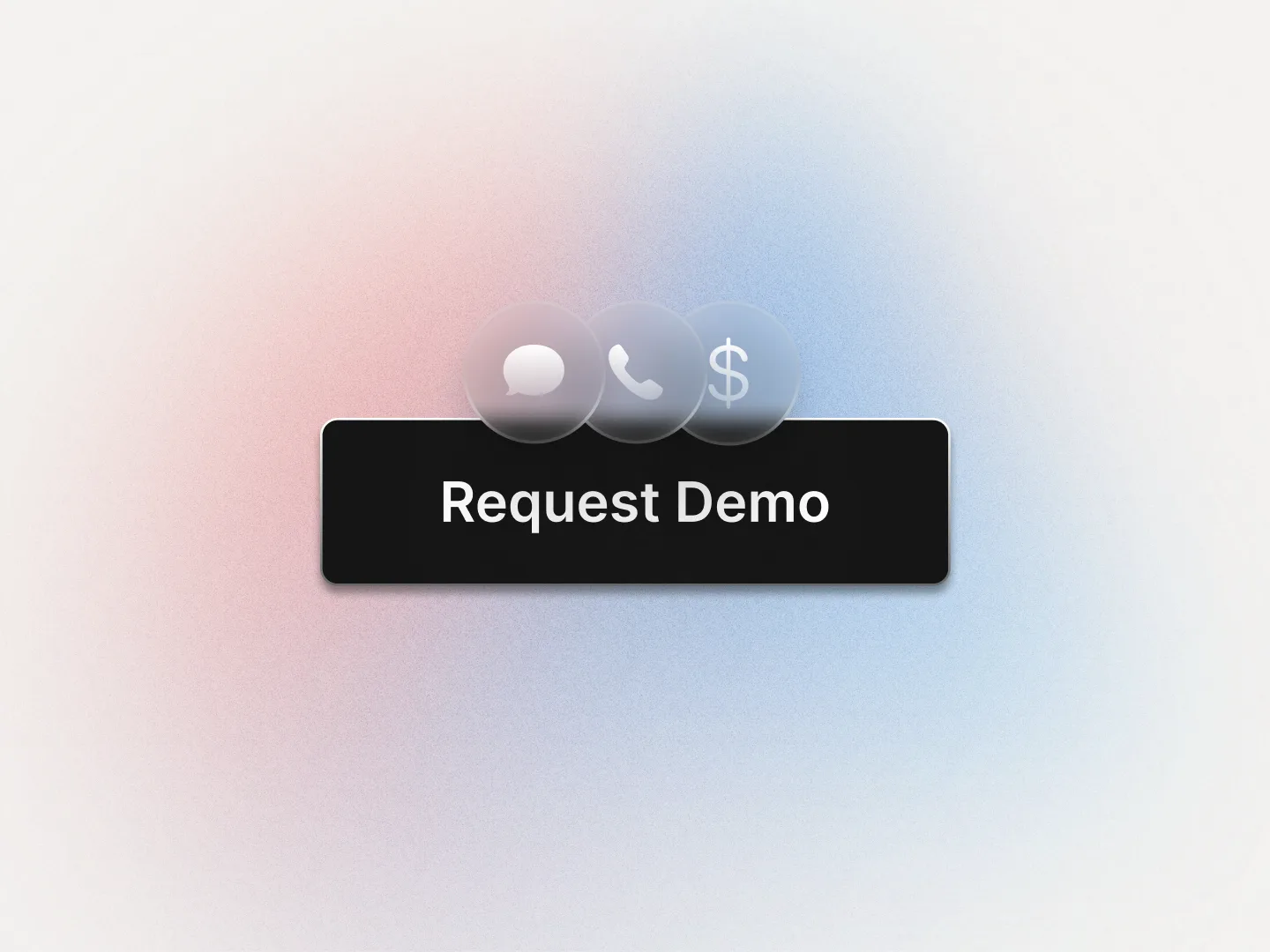 Sales enablement video with action buttons linking to a demo request