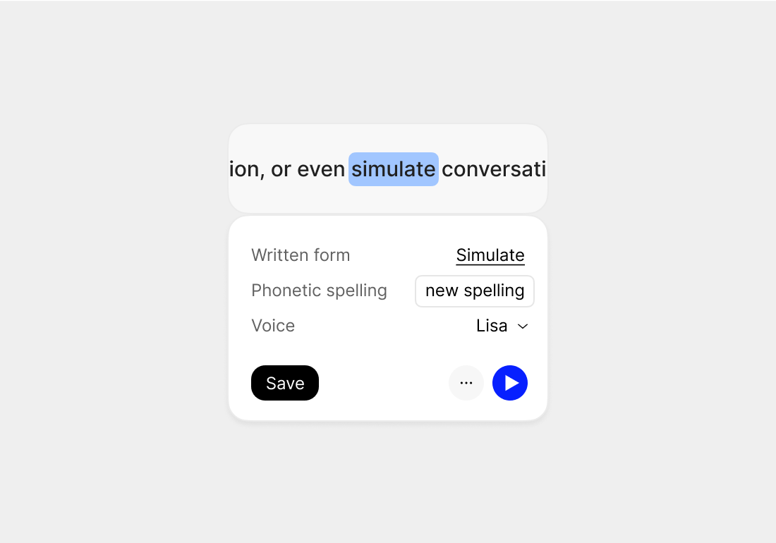Colossyan's AI script assistant fixing grammar and spelling in a script