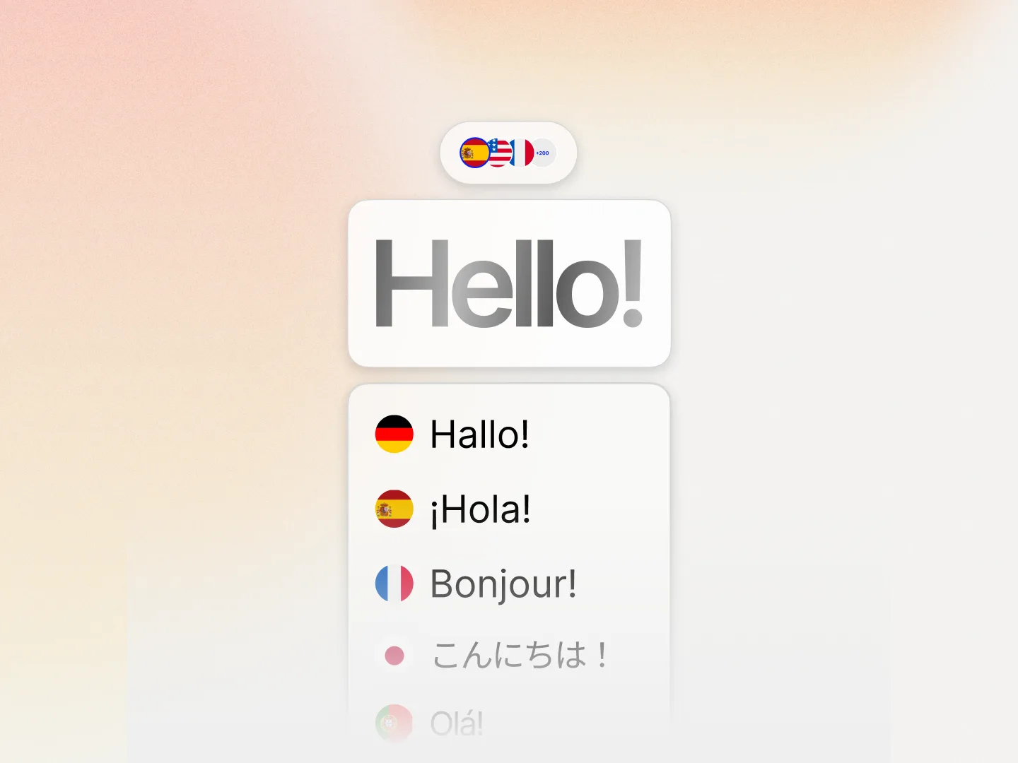 Colossyan's automatic translation feature in the editor