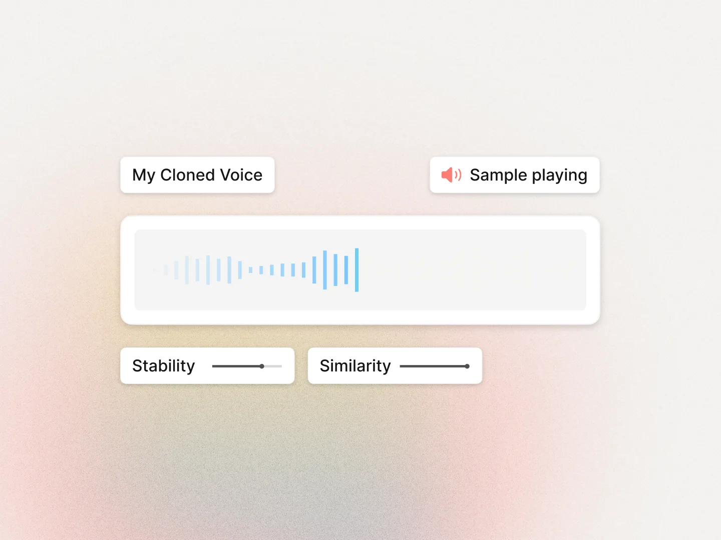 Colossyan's voice cloning interface