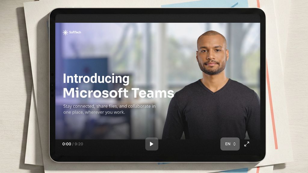 Customer education video created in Colossyan