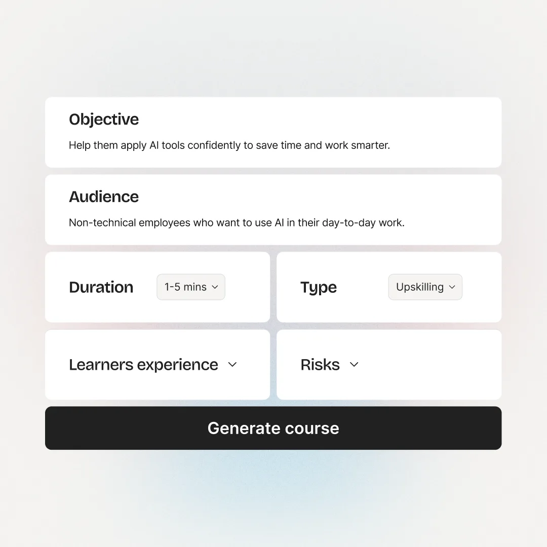 Colossyan Learn: turn documents into structured courses with AI avatars