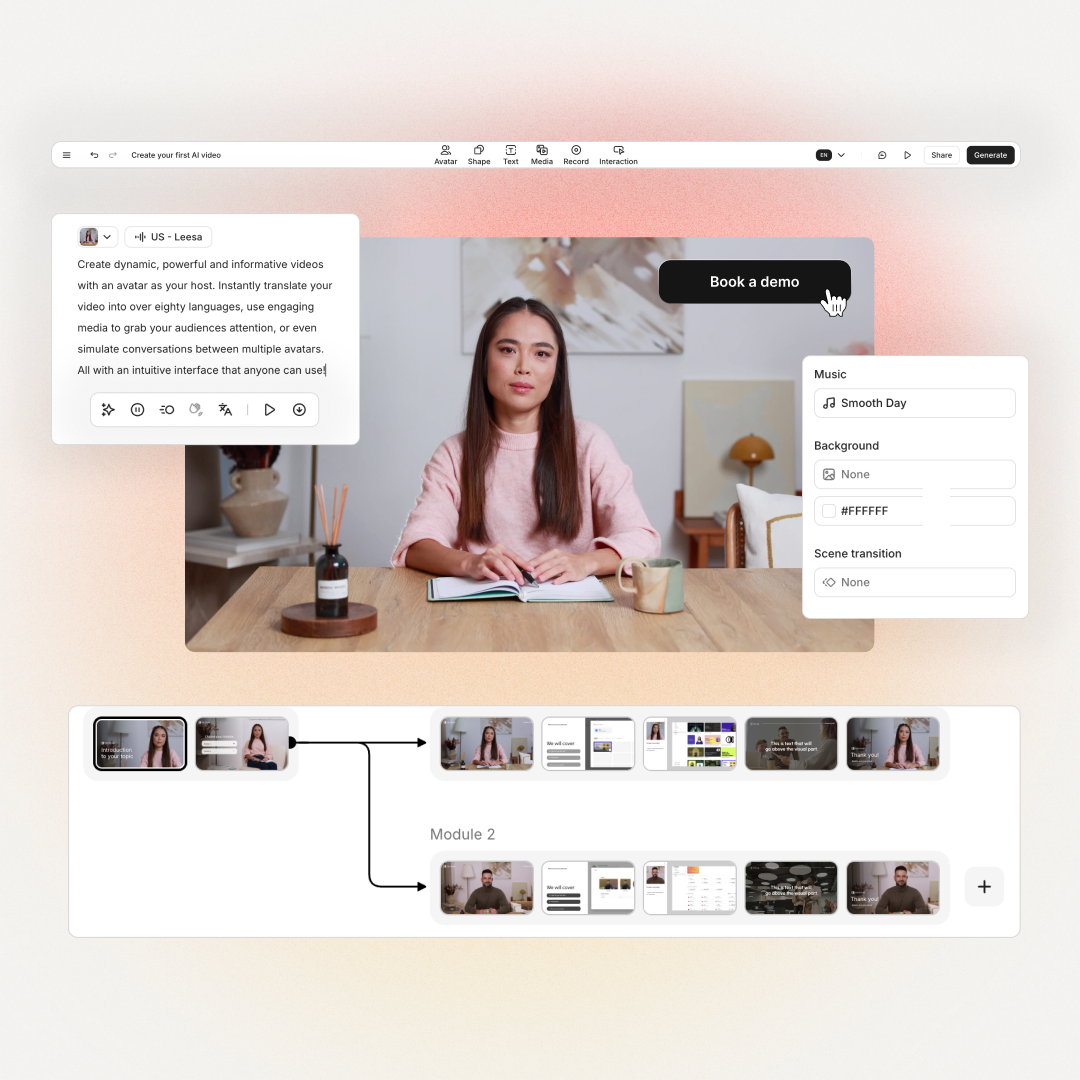 Colossyan enterprise editor for scalable AI video production
