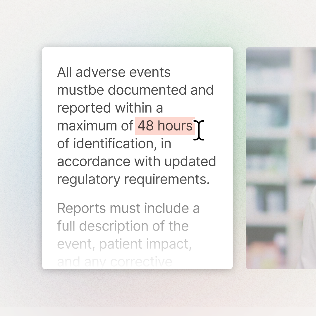 Same-day regulatory update workflow in Colossyan