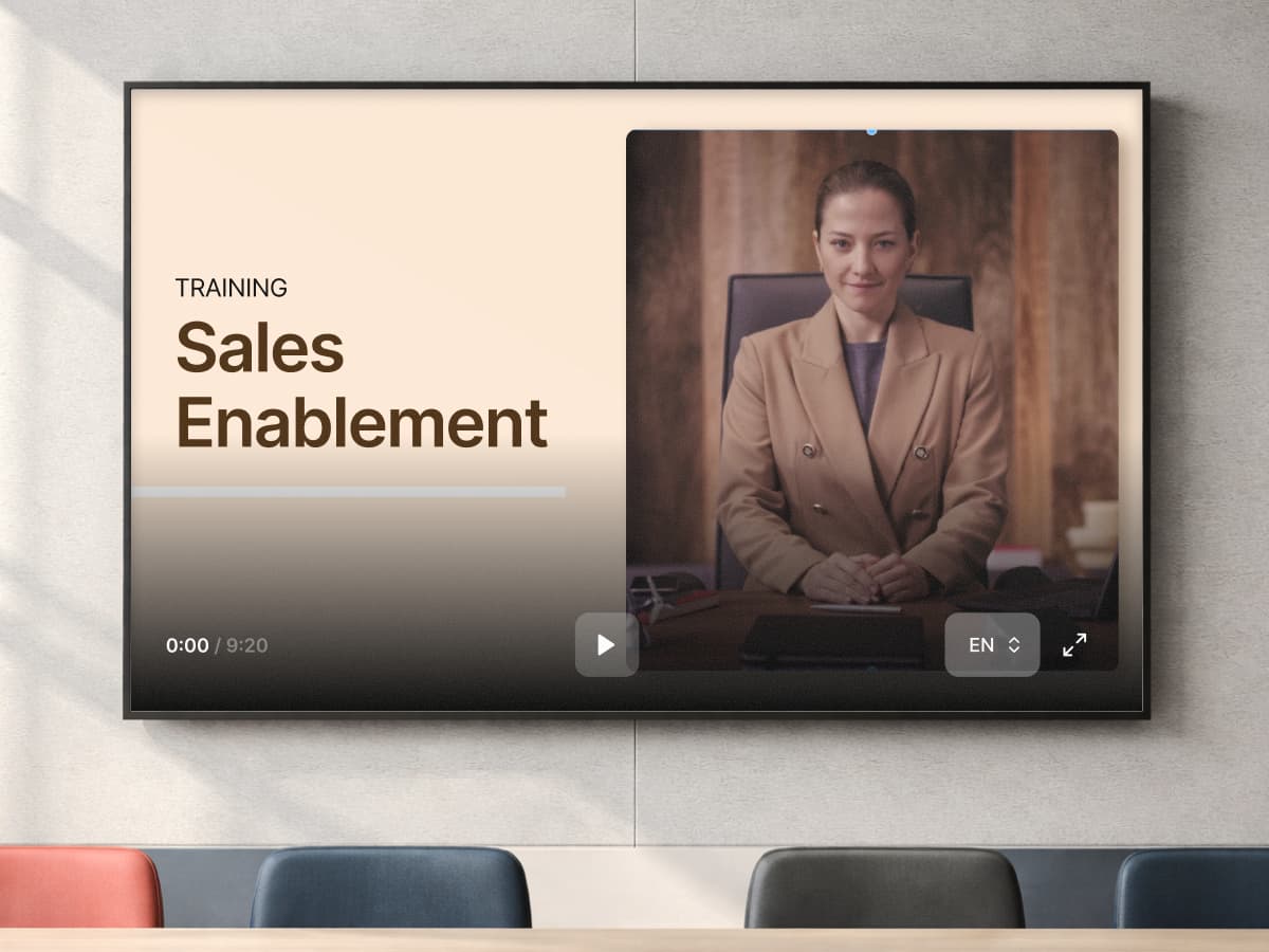 Sales enablement training video preview