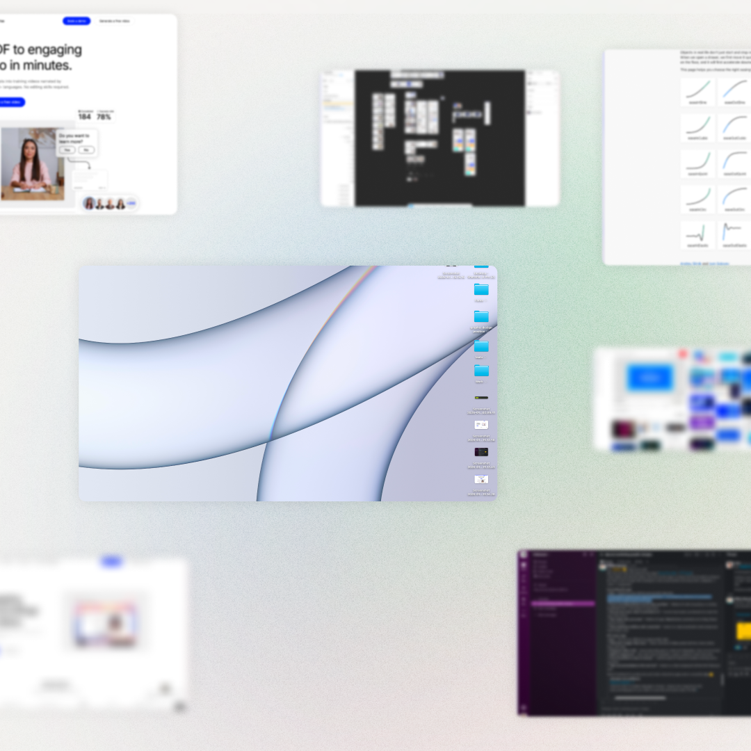 Two side-by-side panels comparing a static screenshot with a guided screen recording