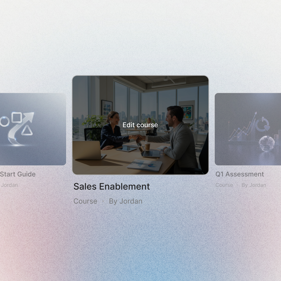 Colossyan Learn course editor with the Export button highlighted
