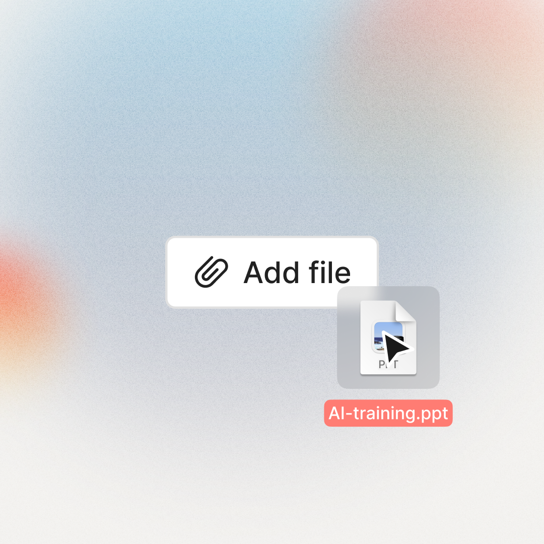 Assessment generator with file upload and question type selection