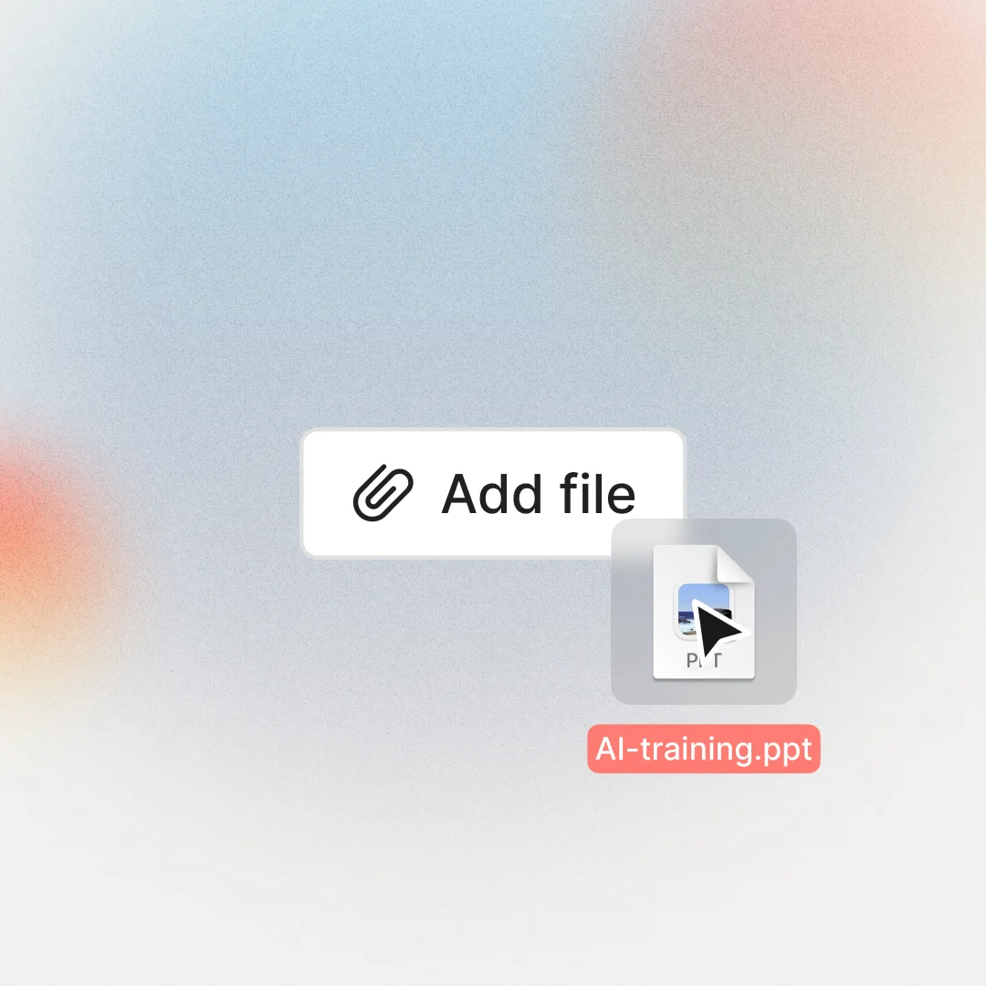 Assessment generator with file upload and question type selection