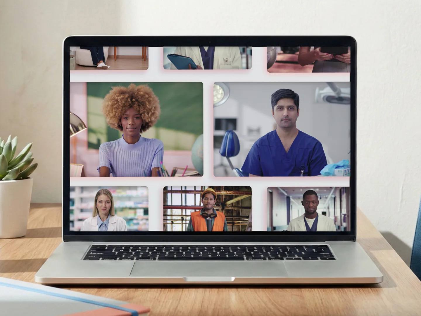 Colossyan editor showing avatar customization with logo branding and scene options