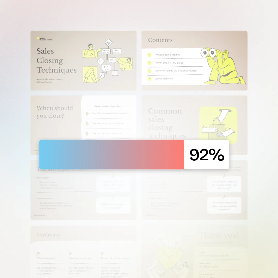 SCORM packaging progress