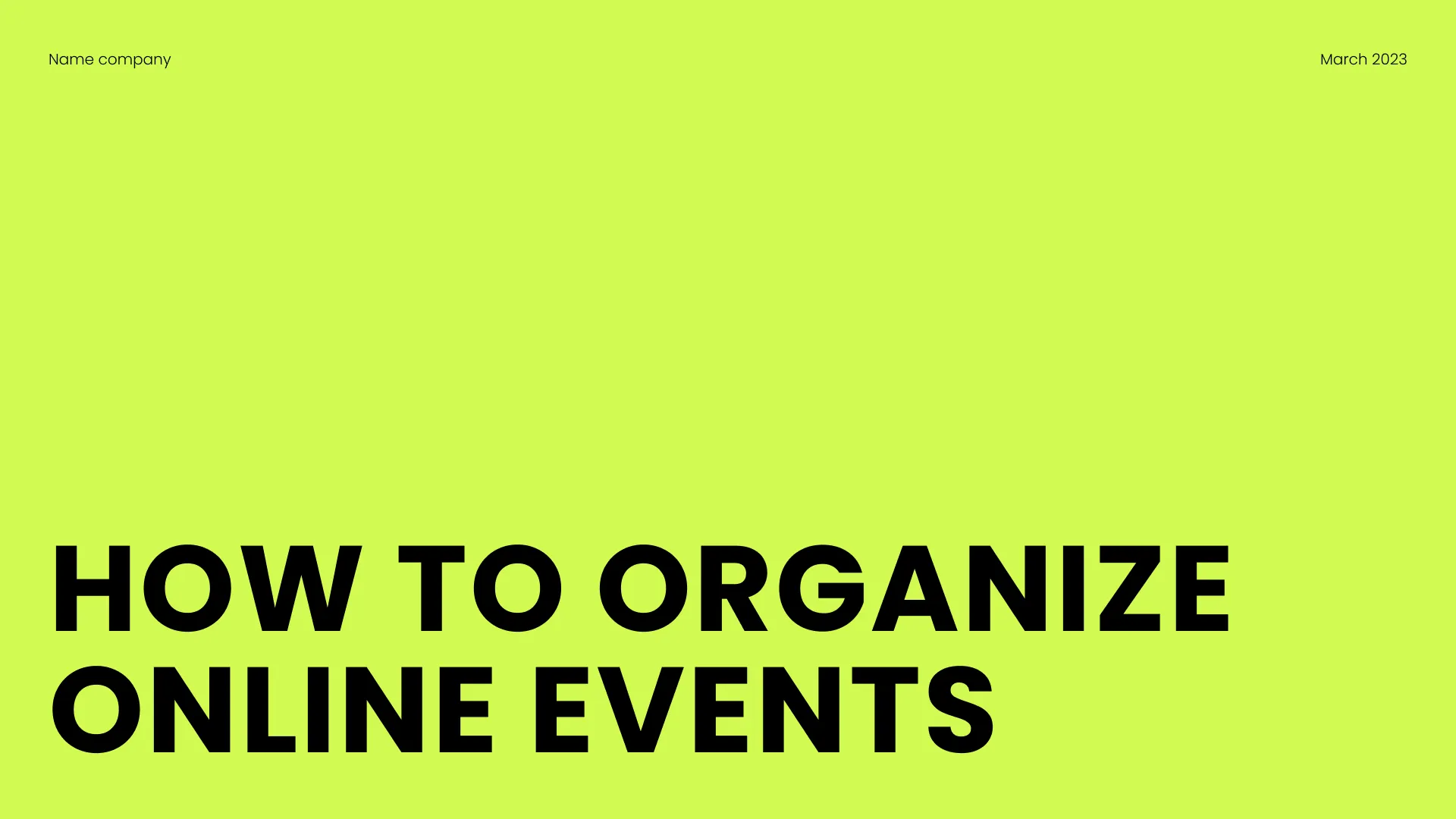 Organize Online Events thumbnail