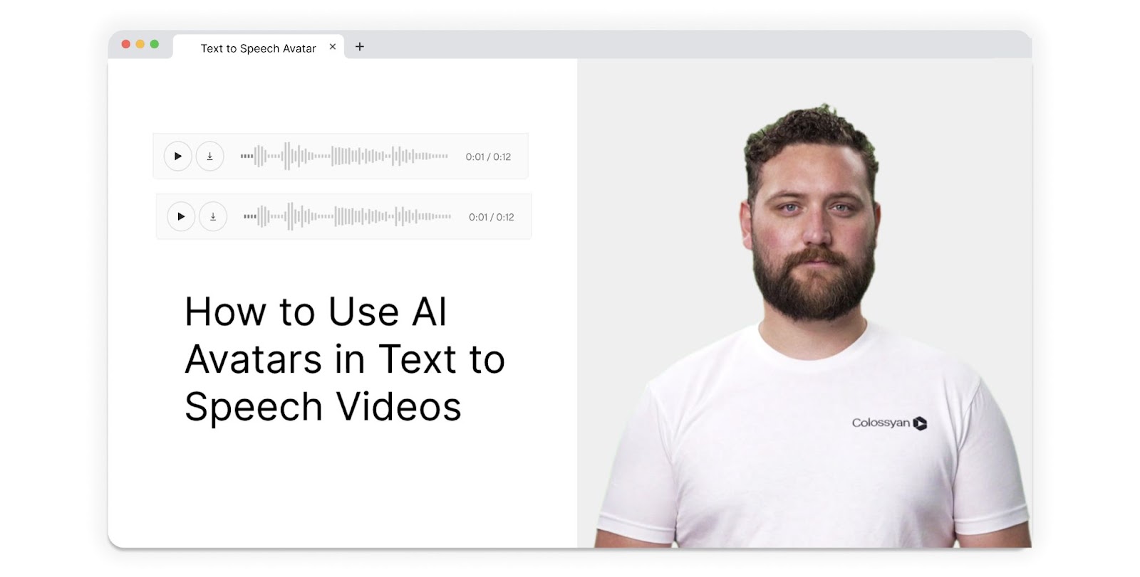 How to use AI avatars in text to speech videos