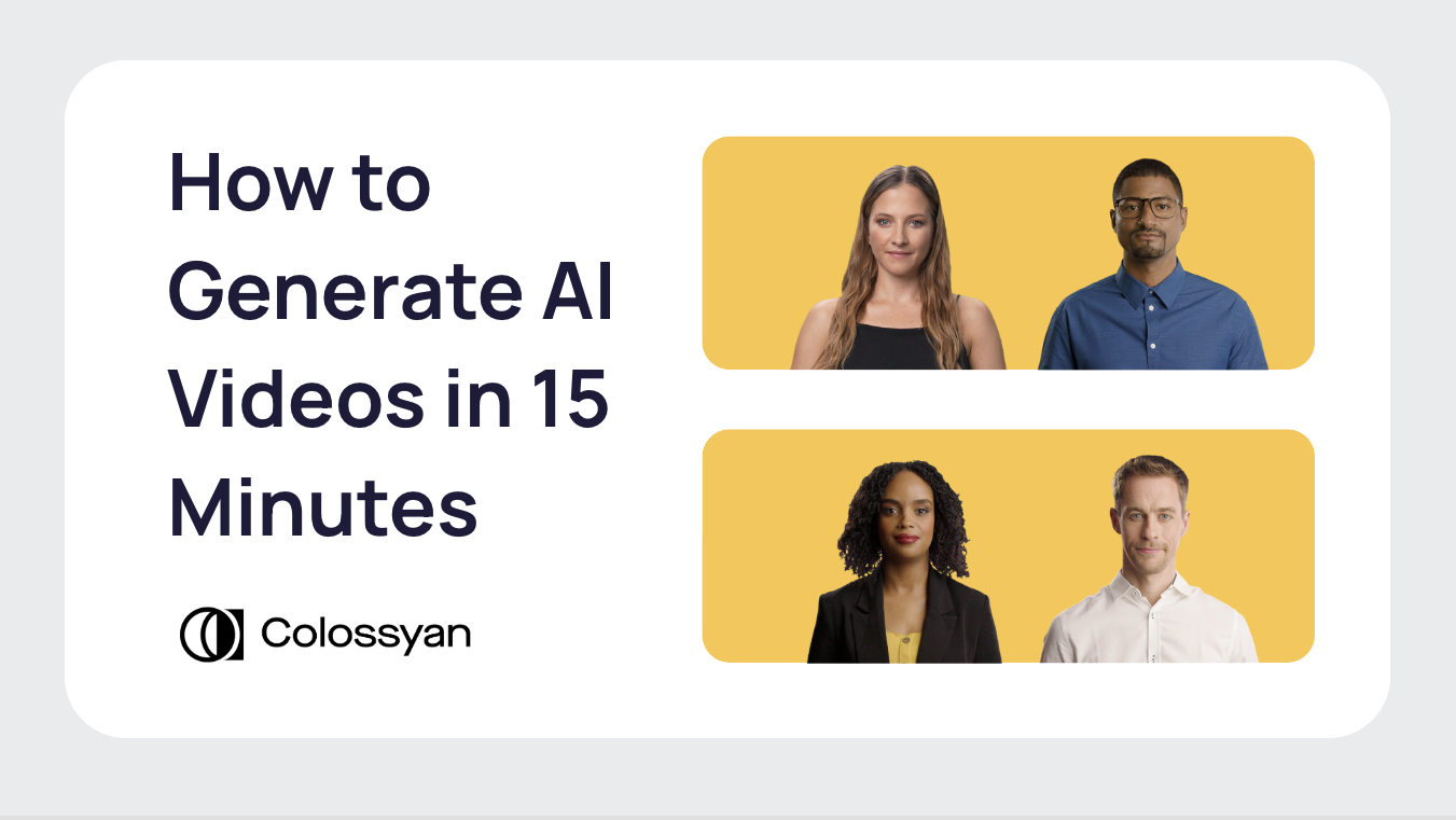 How to generate AI videos in 15 minutes
