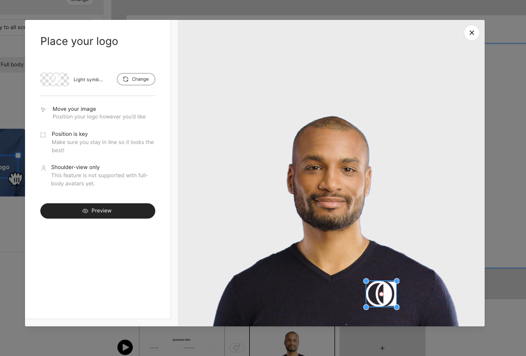 Branded avatar feature