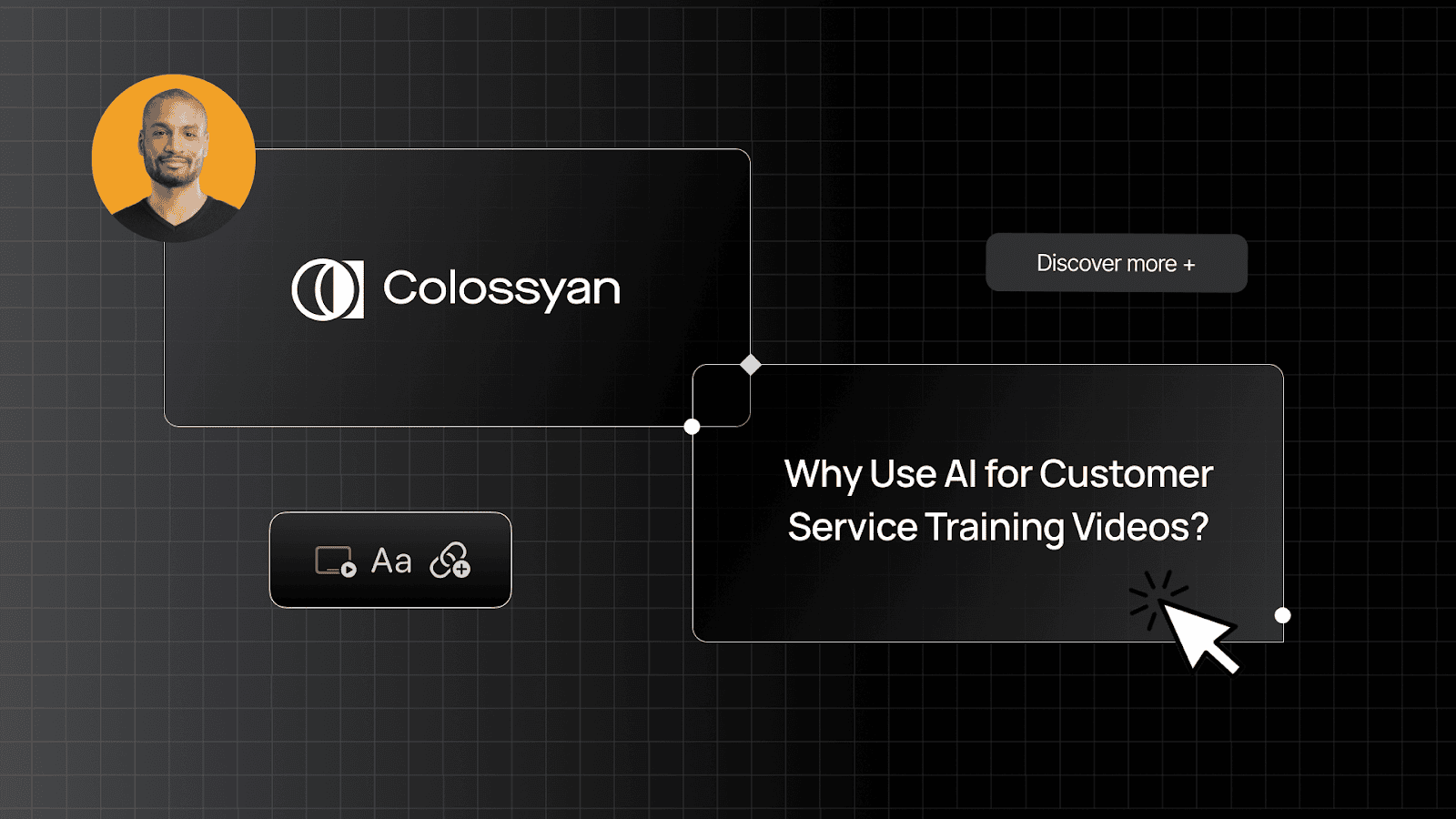 Why use AI for customer service training videos title slide