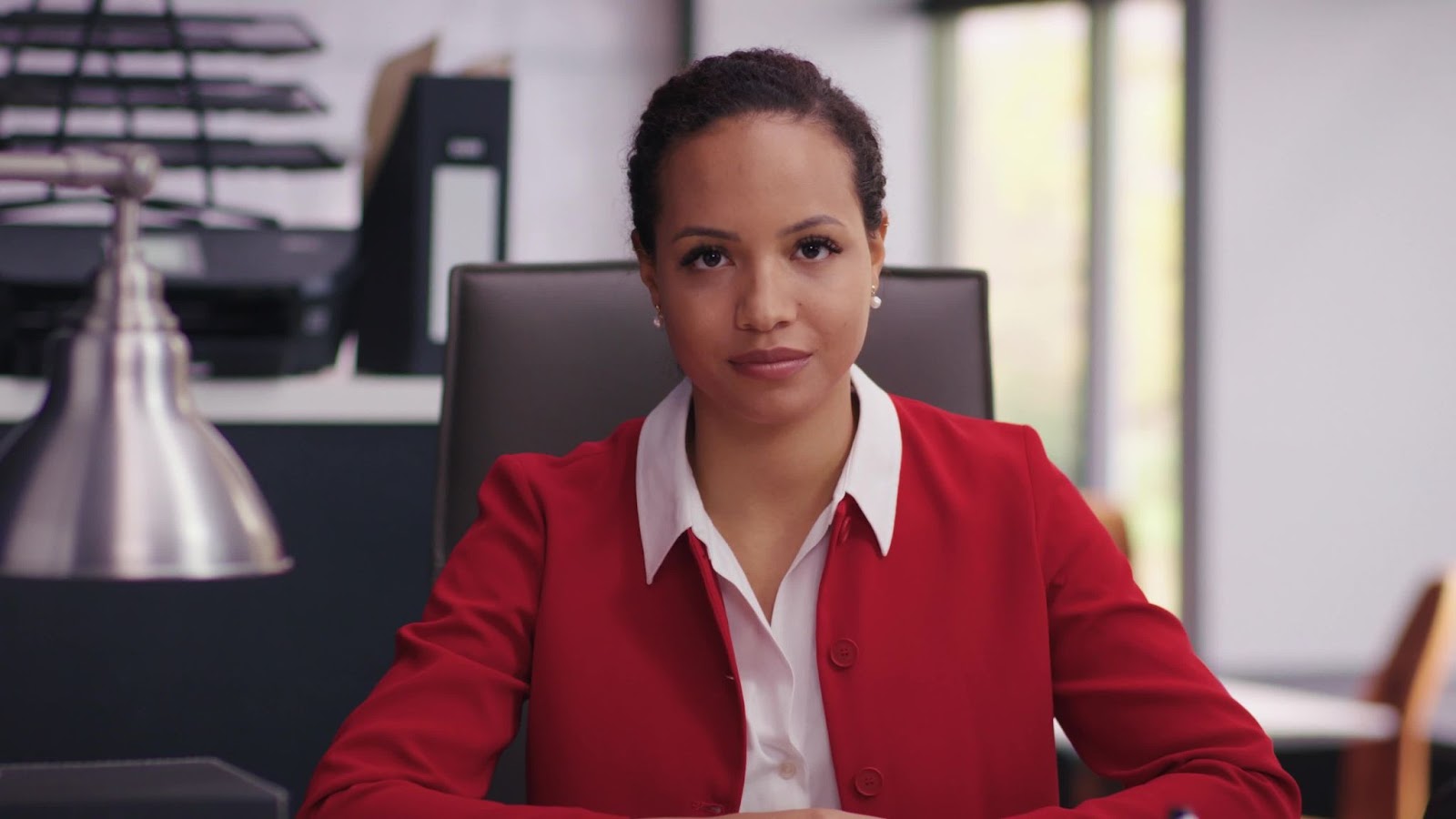 Woman in office setting