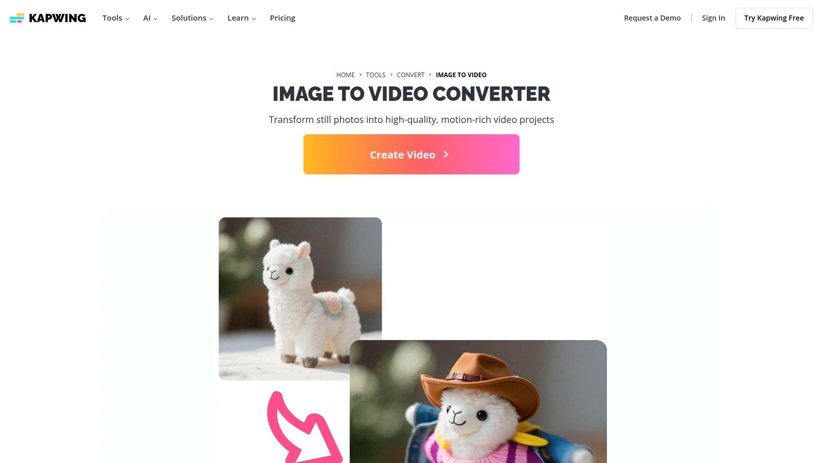 Kapwing – Image to Video