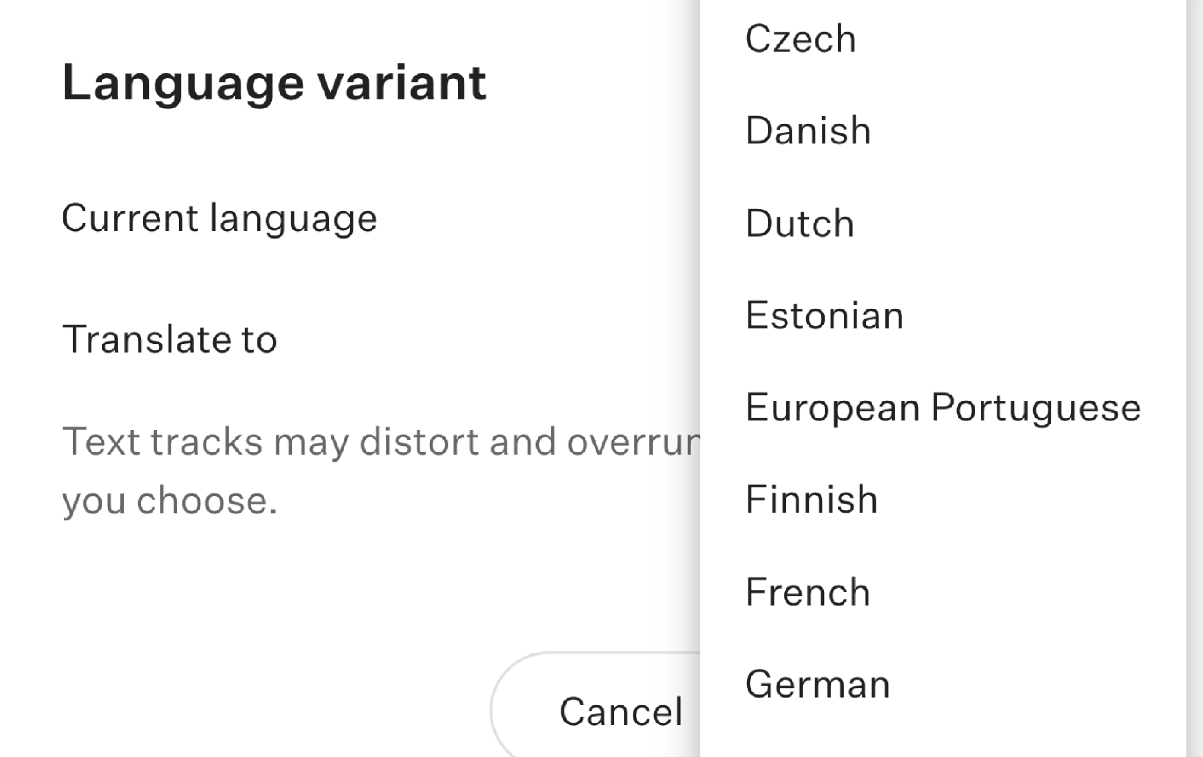 Language variants in Colossyan