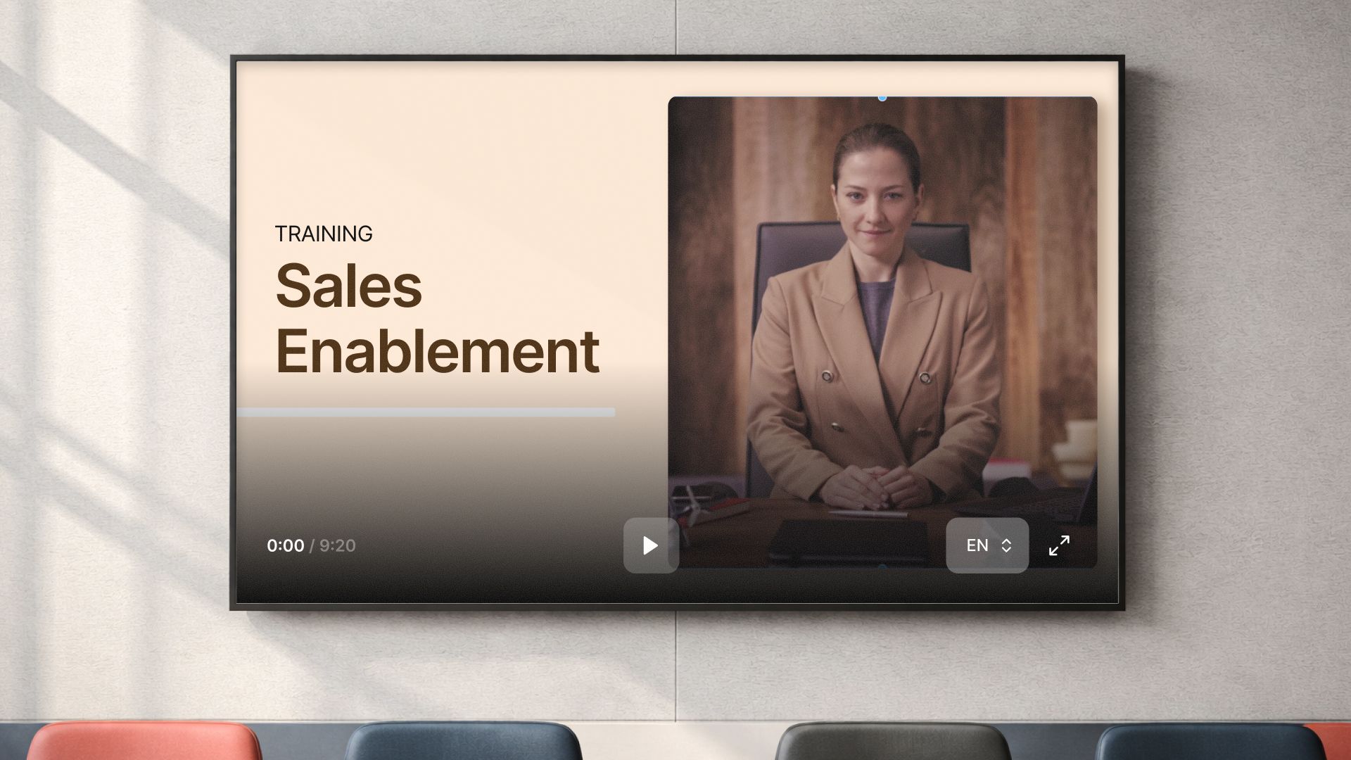 Sales enablement video example