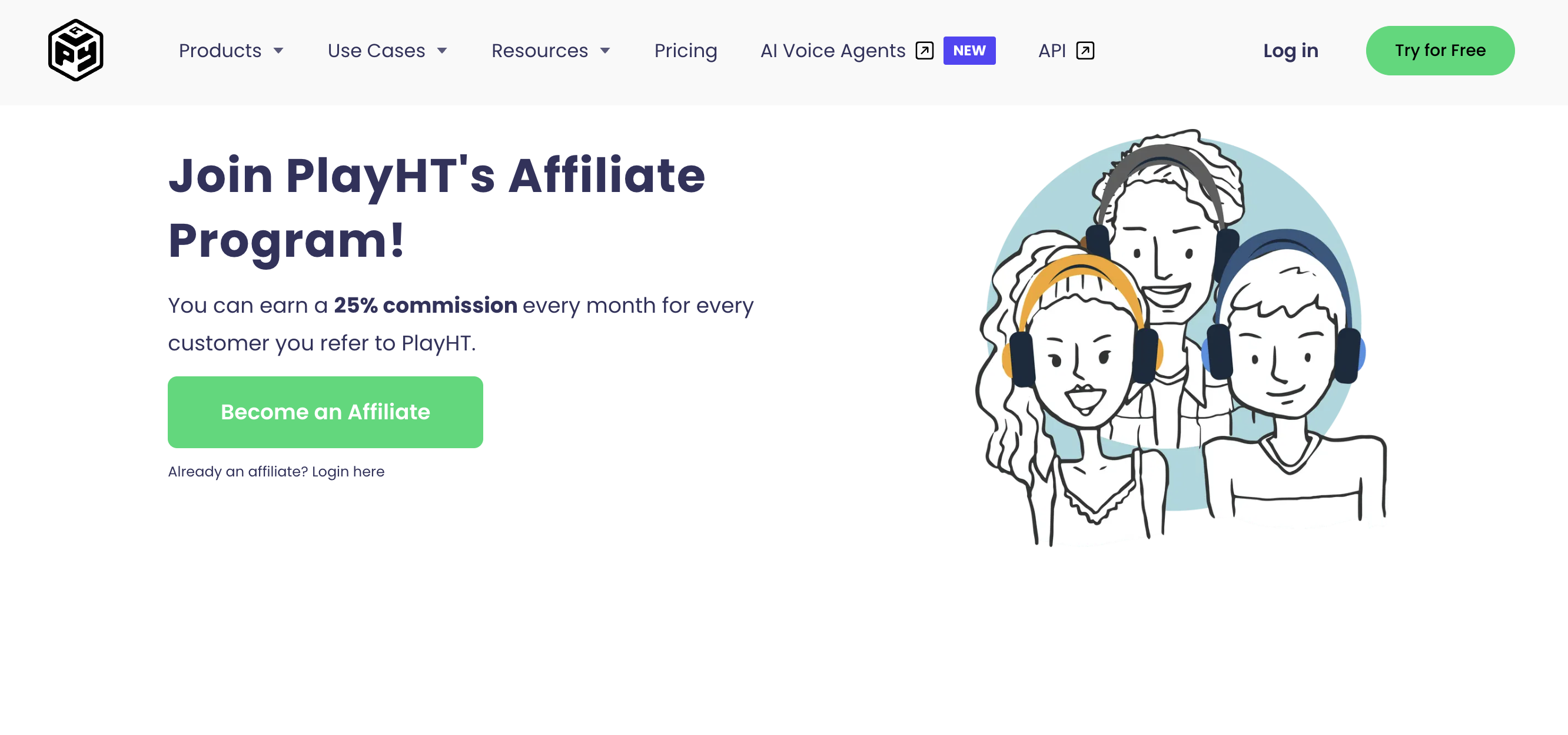 PlayHT's affiliate program